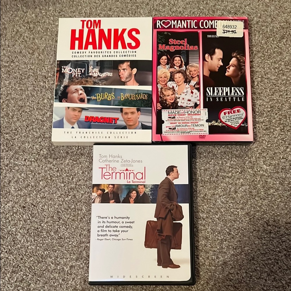 Tom Hanks DVD Collection & Steel Magnolias / 6 Movies on DVD
